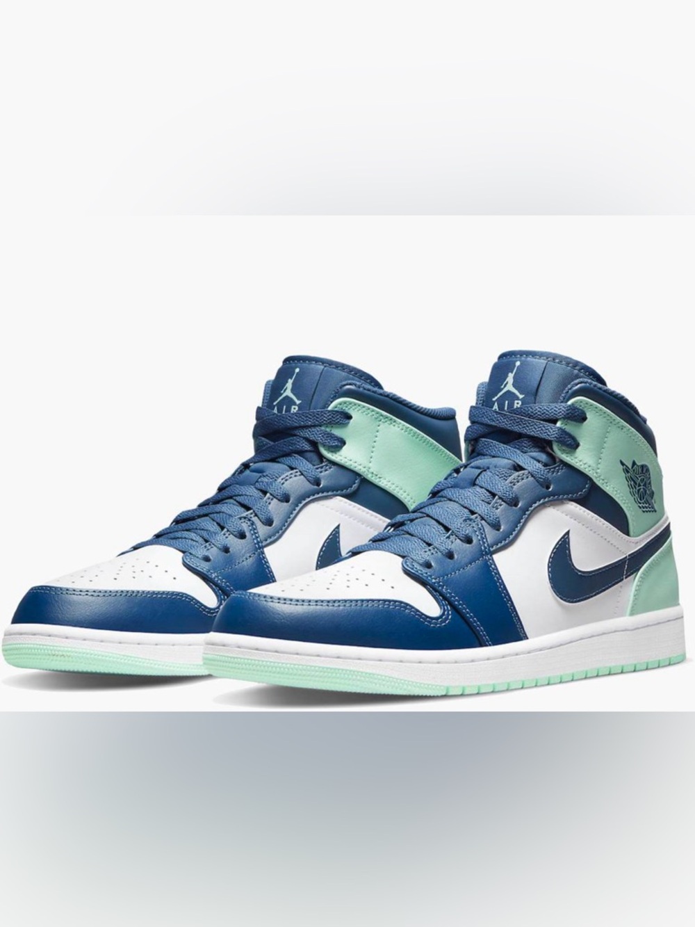 Nike Air Jordan 1 Mid Mystic Navy Mint Foam size M 7.5/ W 9